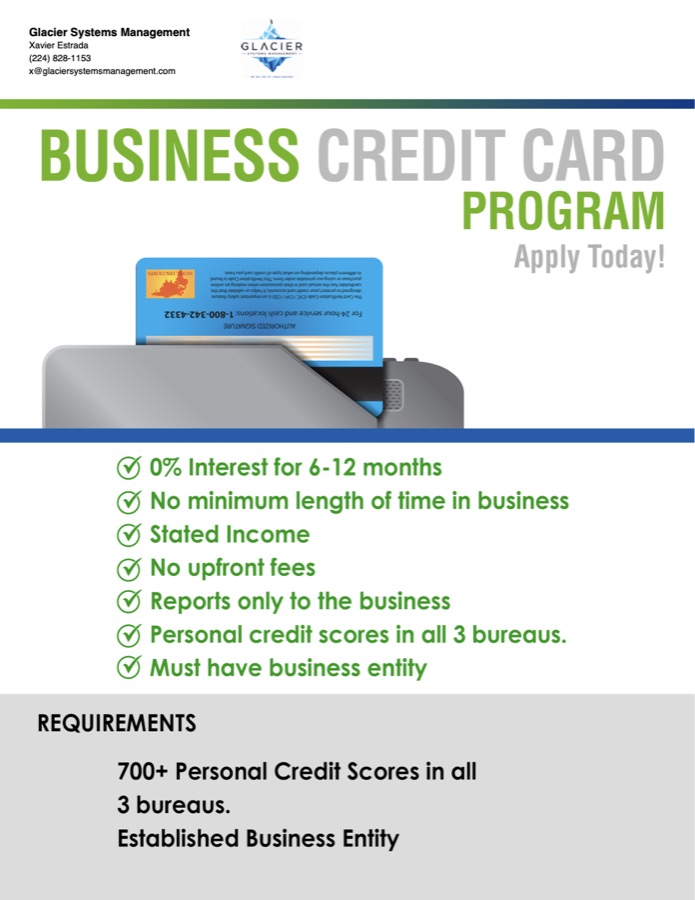 Business Credit Card Program brochure